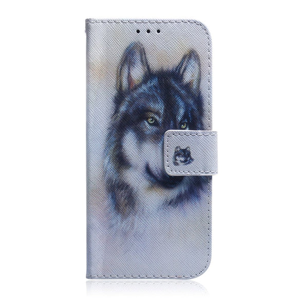 Google Pixel 6 Pro Læder Cover m. Pung & Print - Ulv