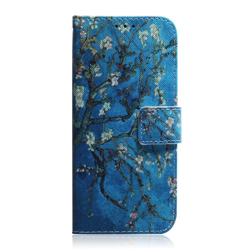 Google Pixel 6 Pro Læder Cover m. Pung & Print - Træ