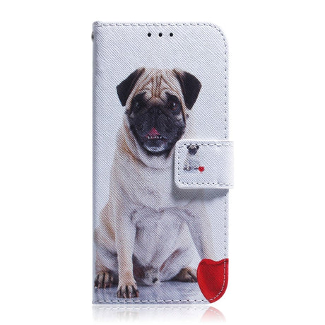 Google Pixel 6 Pro Læder Cover m. Pung & Print - Hund