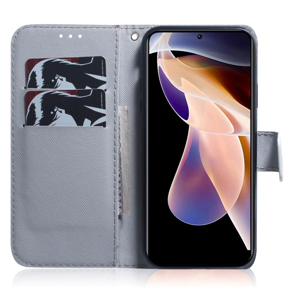 Google Pixel 6 Pro Læder Cover m. Pung & Print - Løve