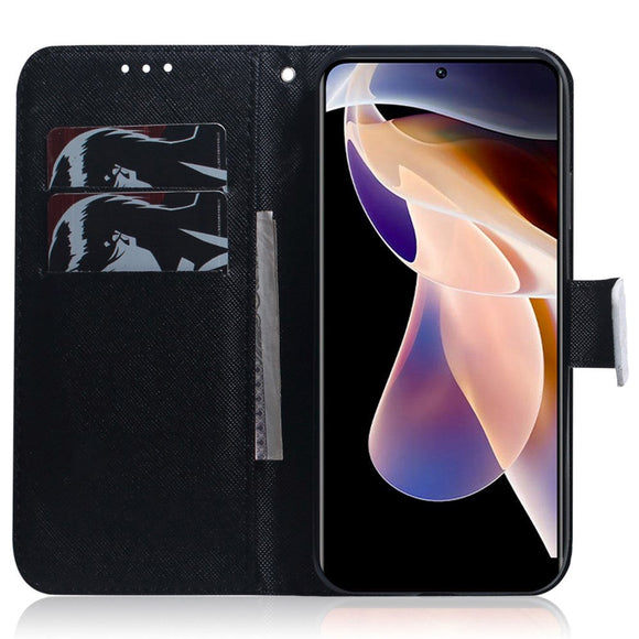Google Pixel 6 Pro Læder Cover m. Pung & Print - Panda