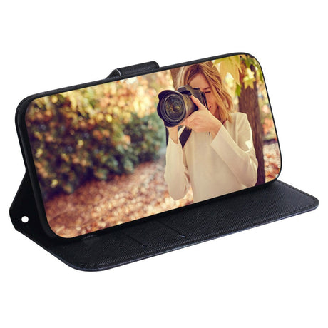Google Pixel 6 Pro Læder Cover m. Pung & Print - "Don't Touch My Phone"