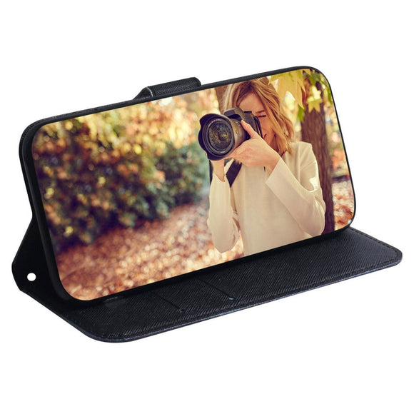 Google Pixel 6 Pro Læder Cover m. Pung & Print - "Don't Touch My Phone"