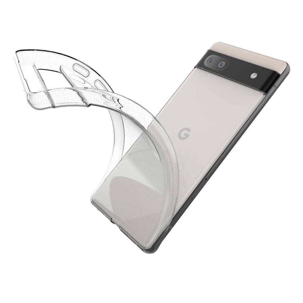 Google Pixel 6a Fleksibelt Plastik Cover - Gennemsigtig