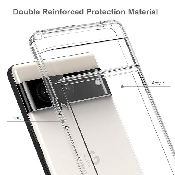Google Pixel 7 Acrylic Hybrid Bumper Cover - Gennemsigtig
