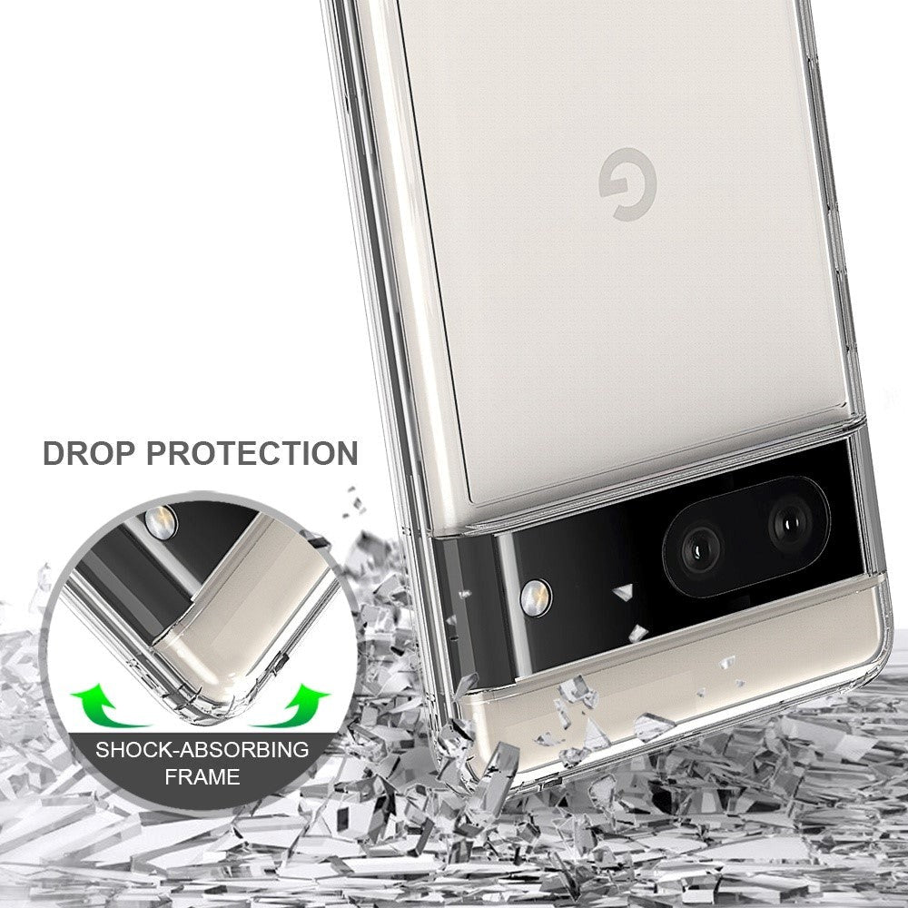 Google Pixel 7 Acrylic Hybrid Bumper Cover - Gennemsigtig