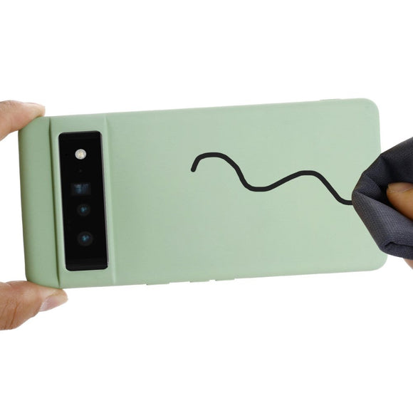 Google Pixel 7 Liquid Silikone Cover m. Strop - Grøn