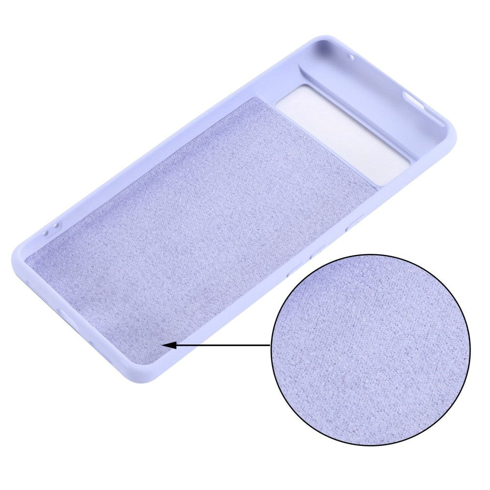 Google Pixel 7 Liquid Silikone Cover m. Strop - Lilla