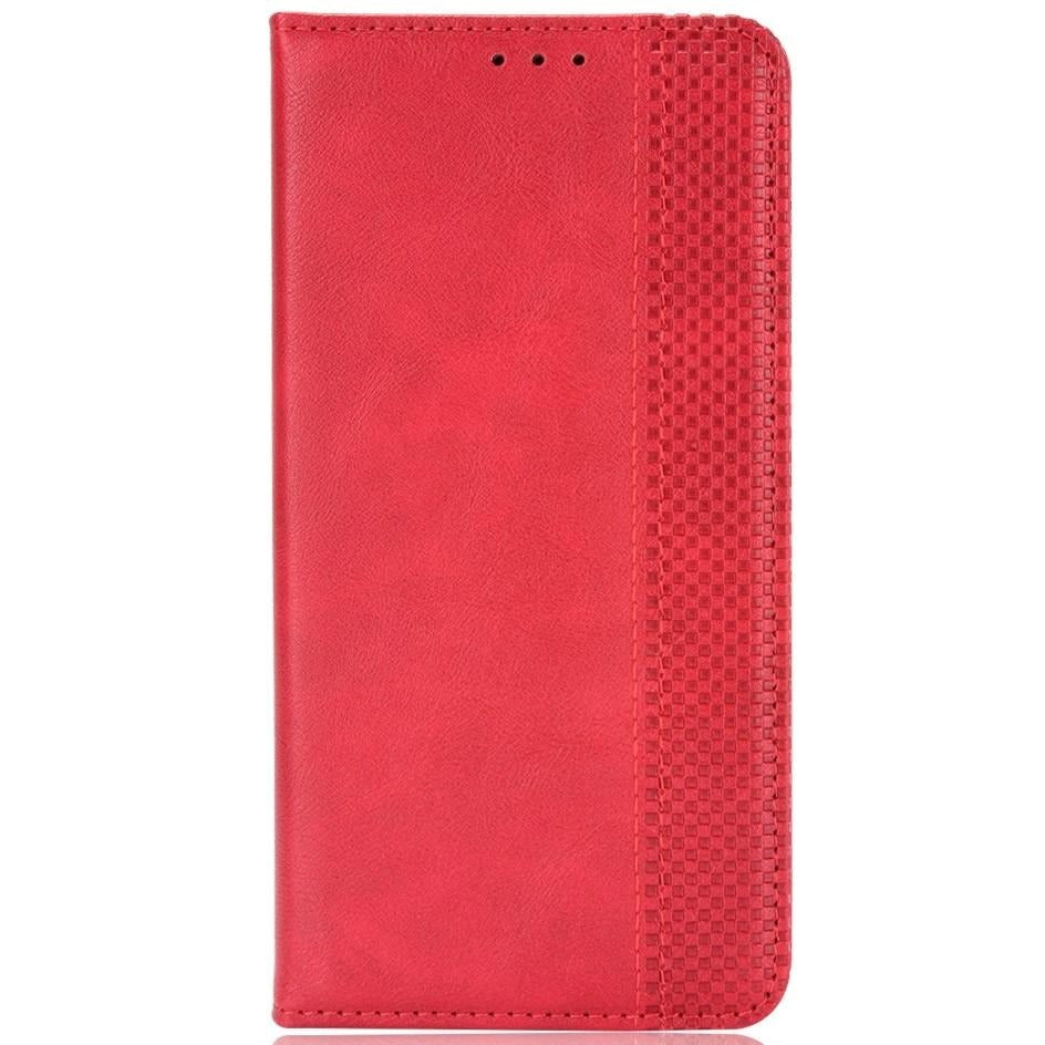 Asus ROG Phone 5 Læder Flip Cover m. Pung og Magnetisk Luk - Rød