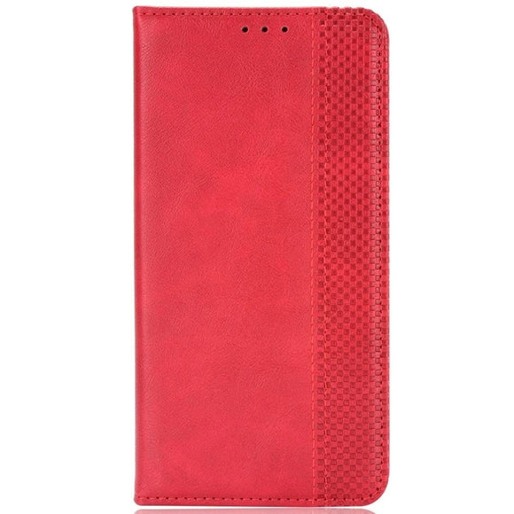 Asus ROG Phone 5 Læder Flip Cover m. Pung og Magnetisk Luk - Rød