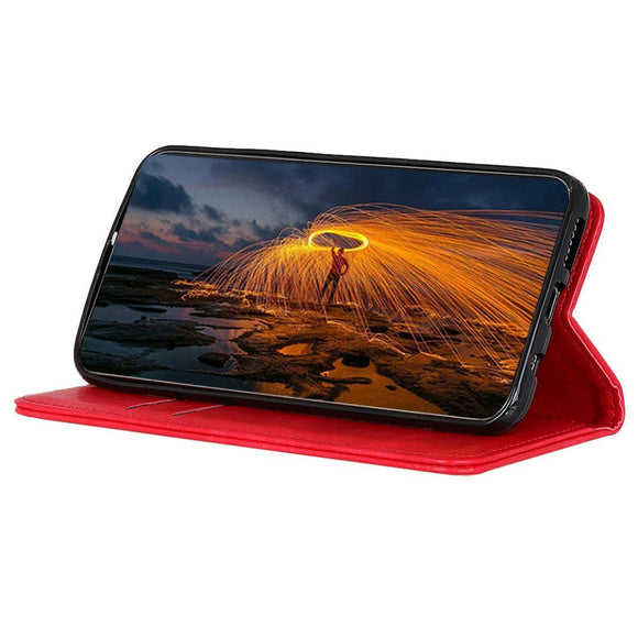 Asus ROG Phone 5 Læder Cover m. Pung - Rød