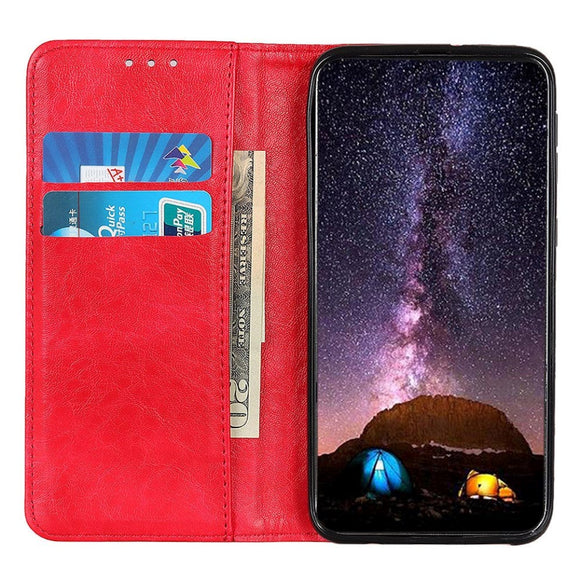 Asus ROG Phone 5 Læder Cover m. Pung - Rød