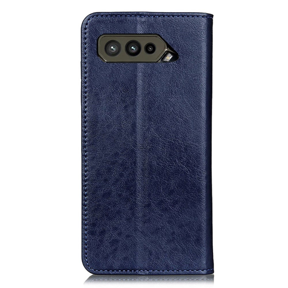 Asus ROG Phone 5 Læder Cover m. Pung - Blå