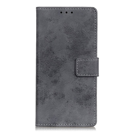 Asus ROG Phone 5 Vintage Læder Cover m. Pung - Grå