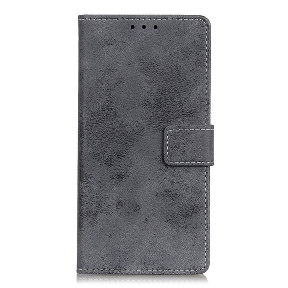 Asus ROG Phone 5 Vintage Læder Cover m. Pung - Grå