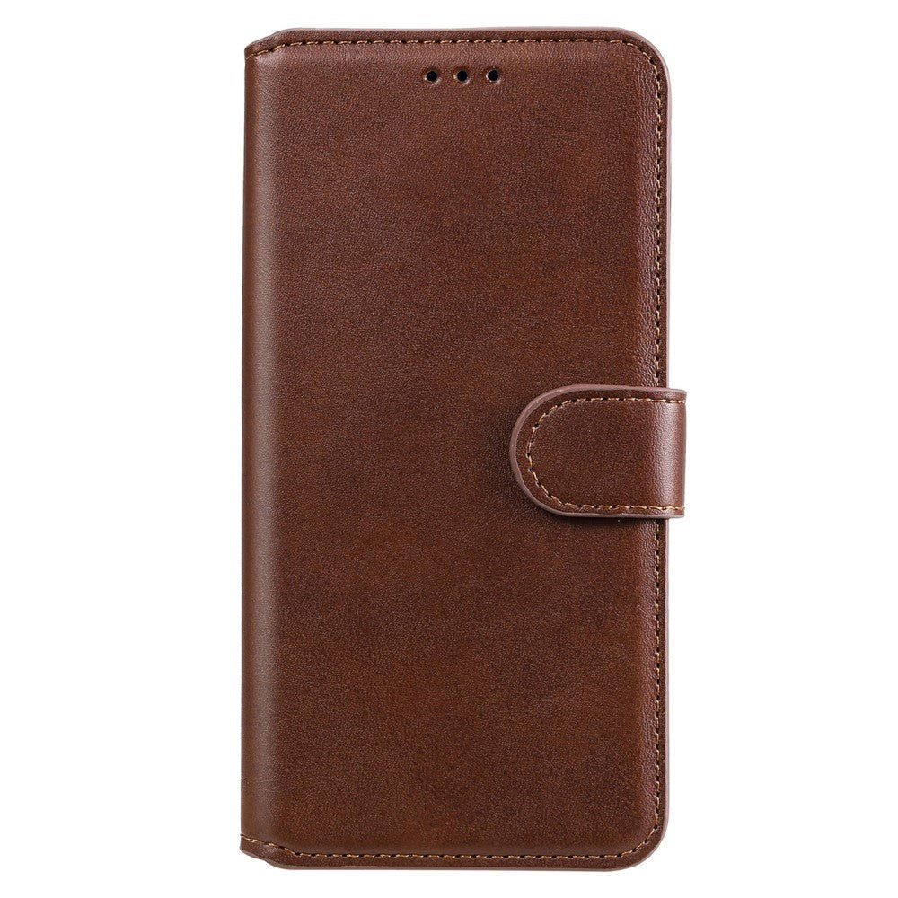 OPPO Reno6 Pro Læder Cover m. Pung & Magnetisk Luk - Brun