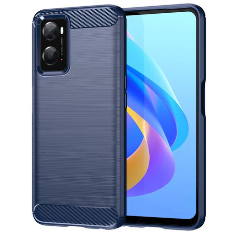 OPPO A76 / Realme 9i Brushed Carbon Cover - Blå