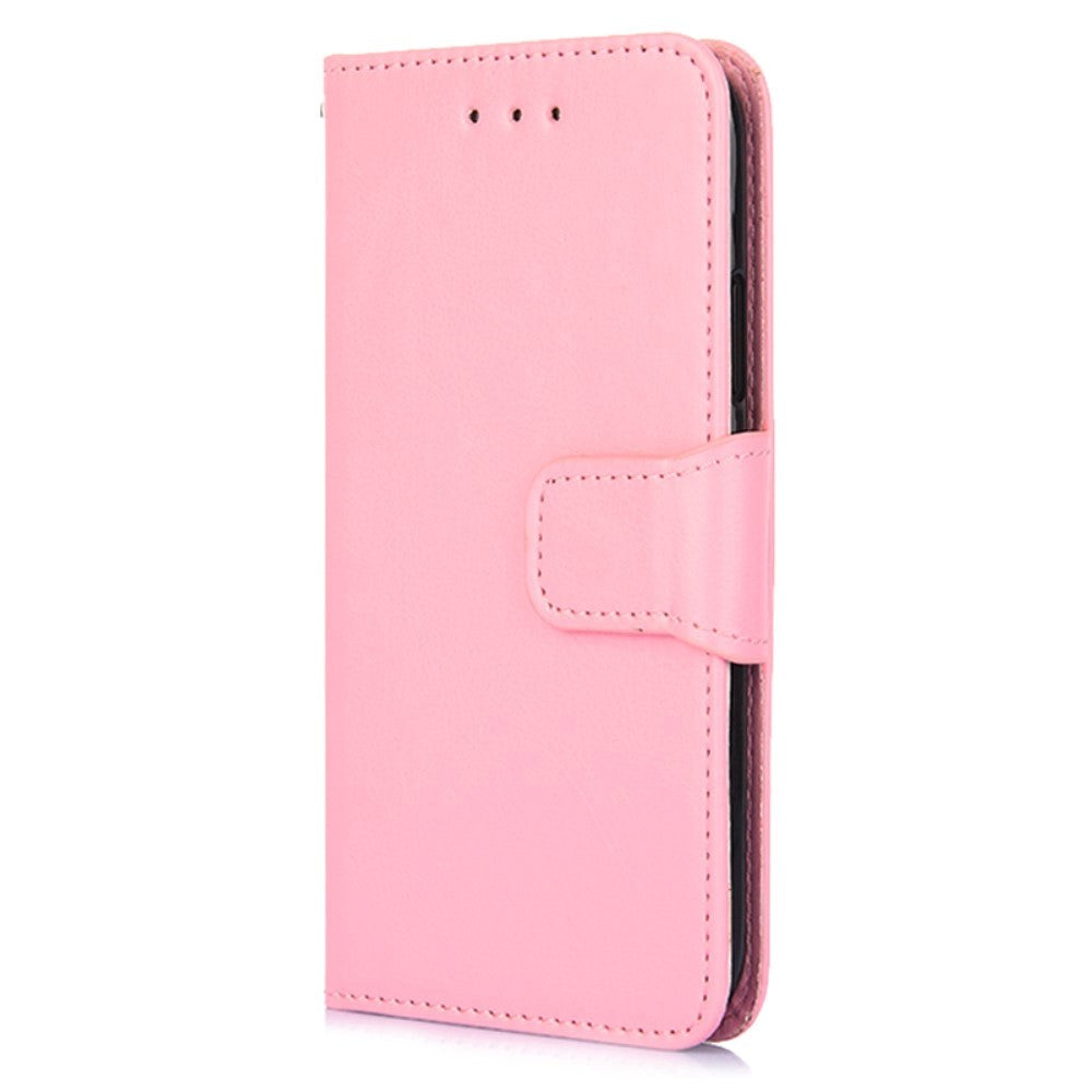 OPPO Find X5 Lite Læder Cover m. Pung & Magnetisk Luk - Lyserød