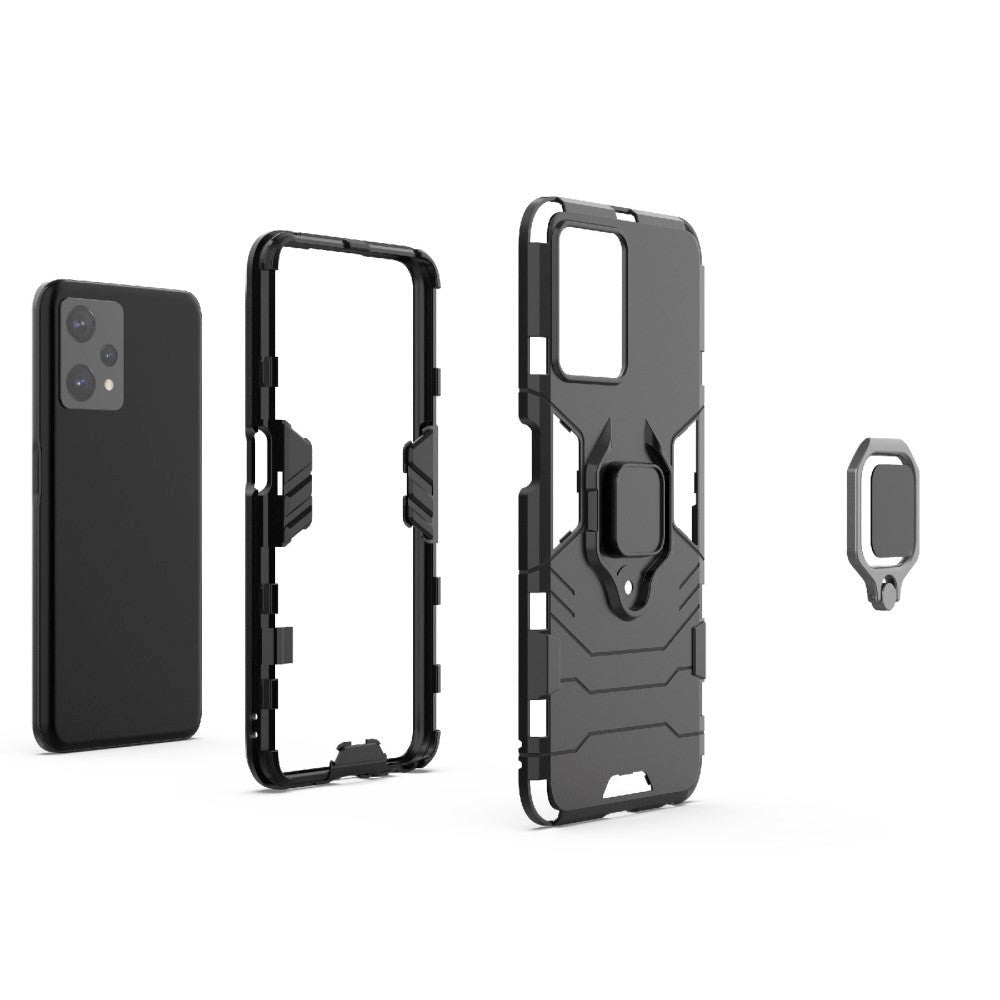 OnePlus Nord CE 2 Lite (5G) Hybrid Håndværker Cover m. Magnetisk Kickstand - Sort