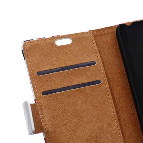 Microsoft Lumia 950 Green Flower Tree Wallet Etui m. Pung