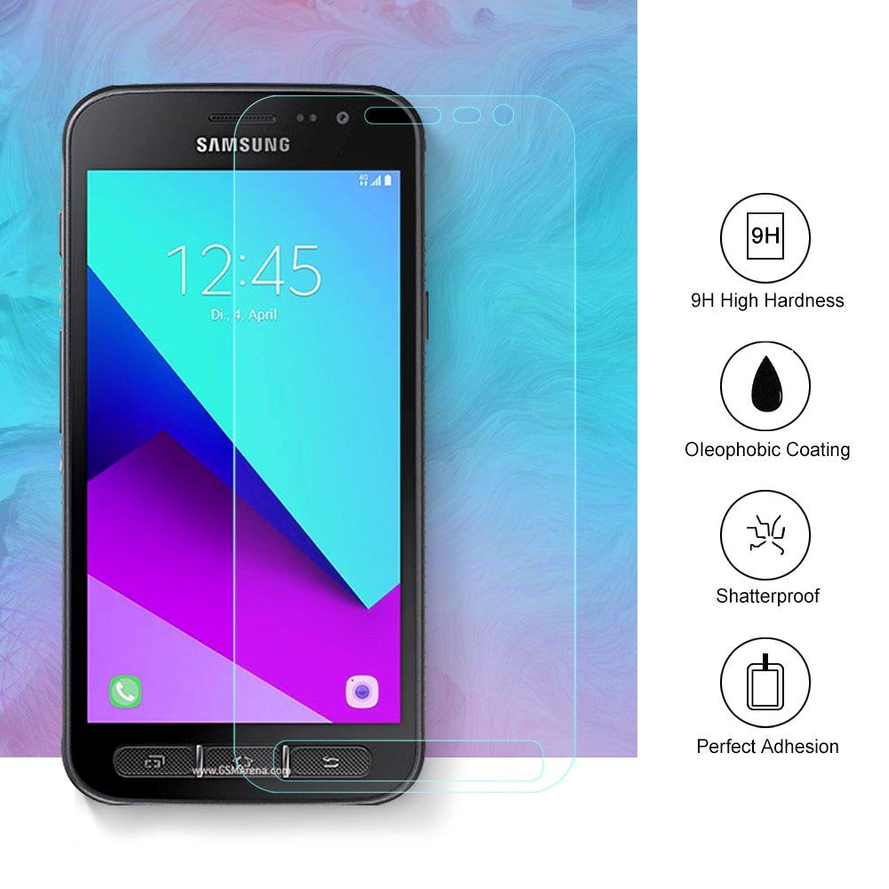 Samsung Galaxy Xcover 4 / 4s Beskyttelsesglas - Case Friendly - Skærmbeskyttelse - Gennemsigtig