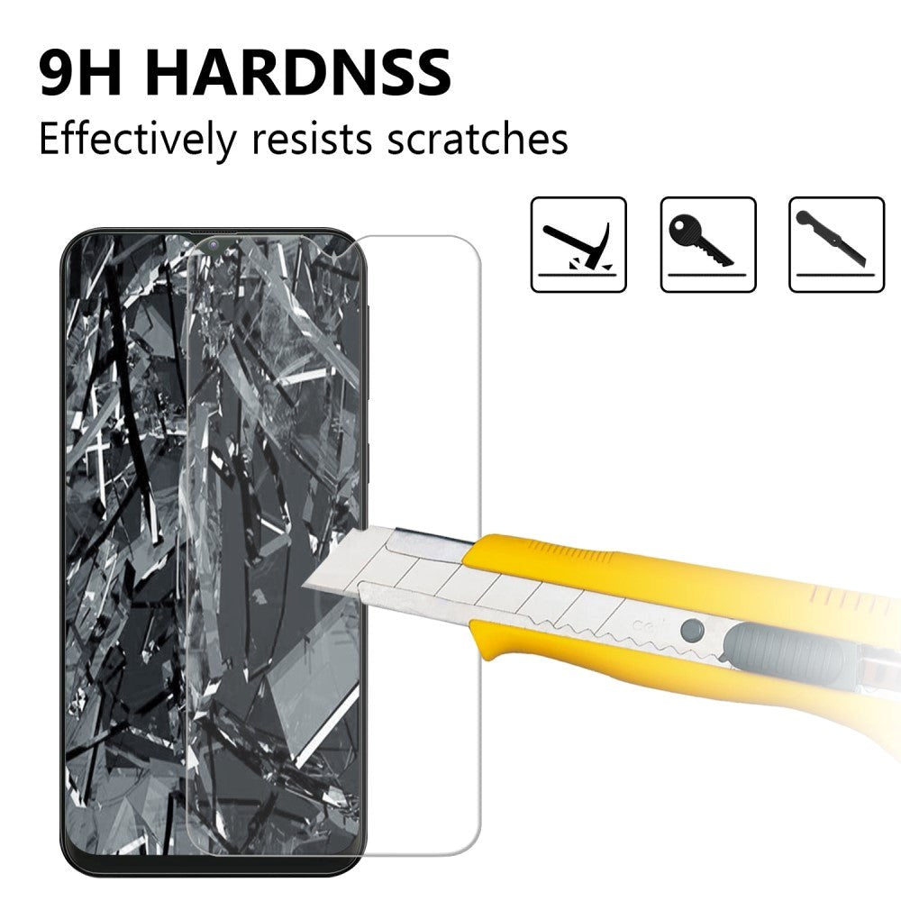 Samsung Galaxy A10 Beskyttelsesglas - Case Friendly - Skærmbeskyttelse - Gennemsigtig
