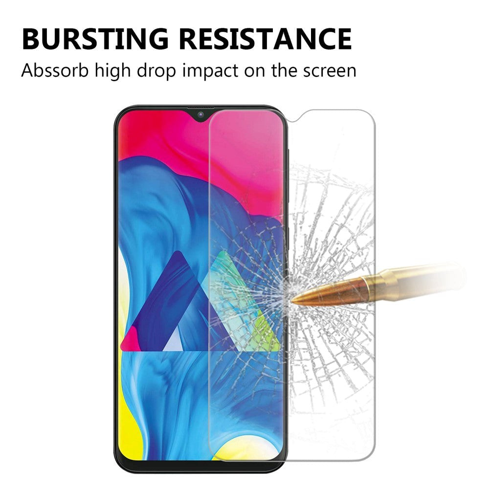 Samsung Galaxy A10 Beskyttelsesglas - Case Friendly - Skærmbeskyttelse - Gennemsigtig