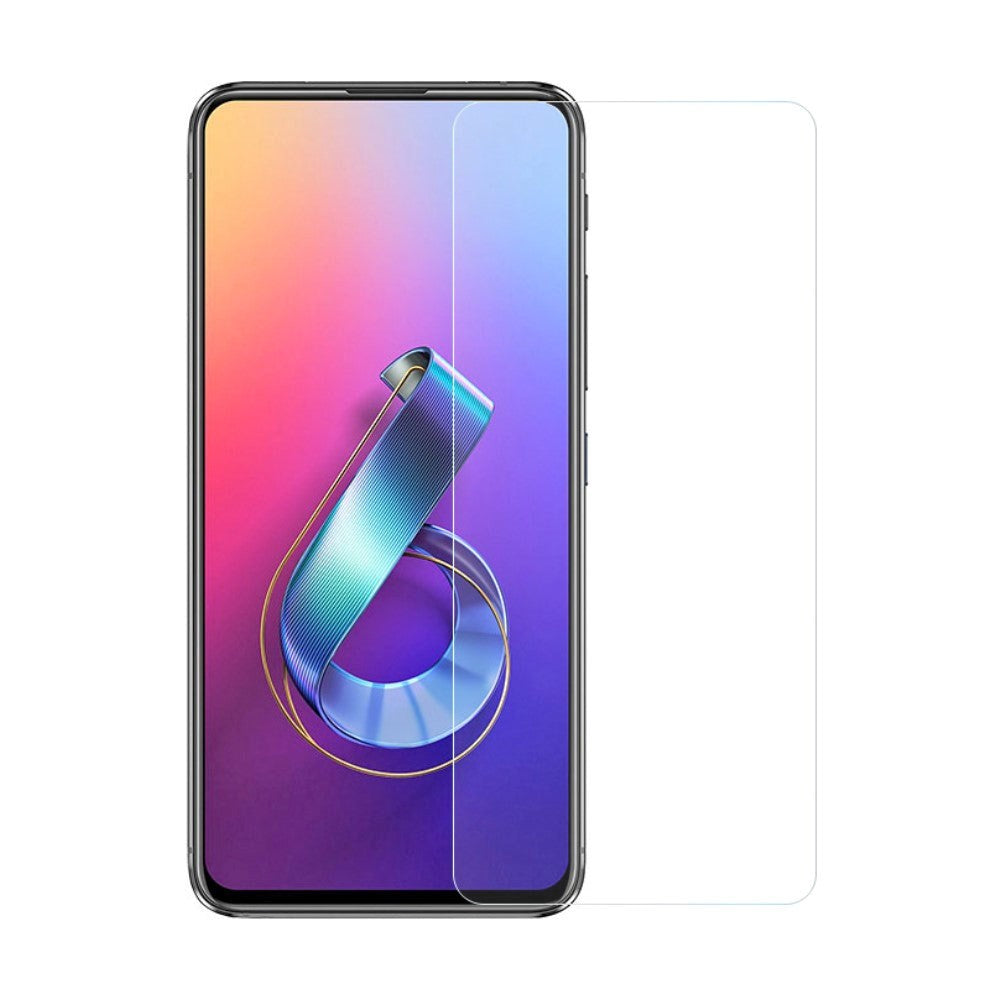 Asus Zenfone 6 (ZS630KL) Beskyttelsesglas - Case Friendly - Skærmbeskyttelse - Gennemsigtig