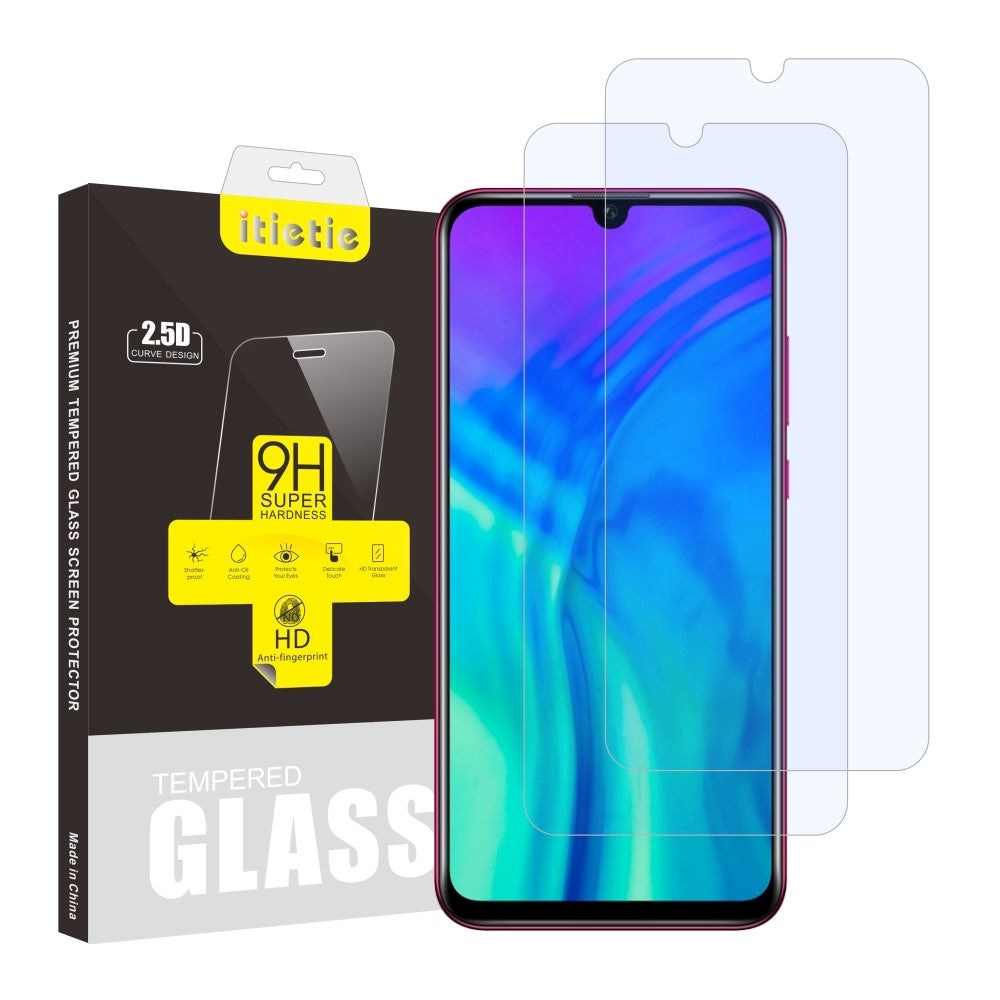 Honor 20 Lite ITIETIE 2x Beskyttelsesglas - Case Friendly - Skærmbeskyttelse - Gennemsigtig
