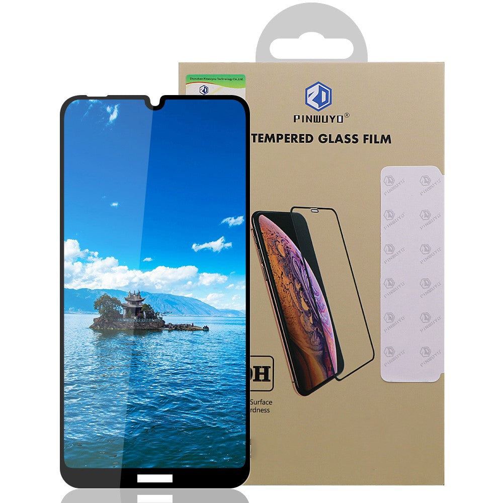 Nokia 2.2 Pinwuyo Skærmbeskyttelse - Full Fit - Beskyttelsesglas - Sort