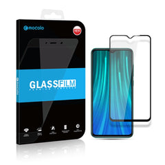 Xiaomi Redmi Note 8T Mocolo Skærmbeskyttelse - Full Fit - Sort Ramme