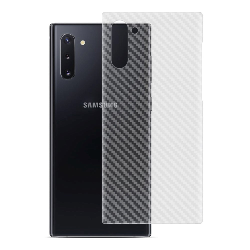 Samsung Galaxy Note 10 IMAK Carbon Fiber Plastik Bagside Beskyttelse - Gennemsigtig