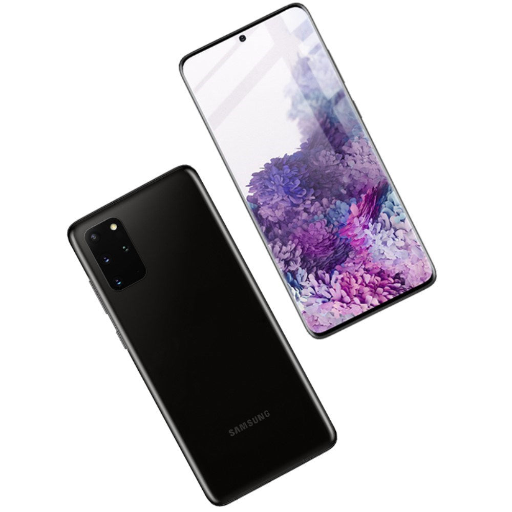 IMAK Samsung Galaxy S20+ (Plus) Full-Fit Hærdet Skærmbeskyttelsesglas - Gennemsigtig