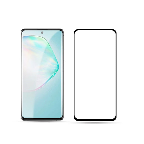 Samsung Galaxy S10 Lite Hærdet Skærmbeskyttelsesglas - Gennemsigtig / Sort