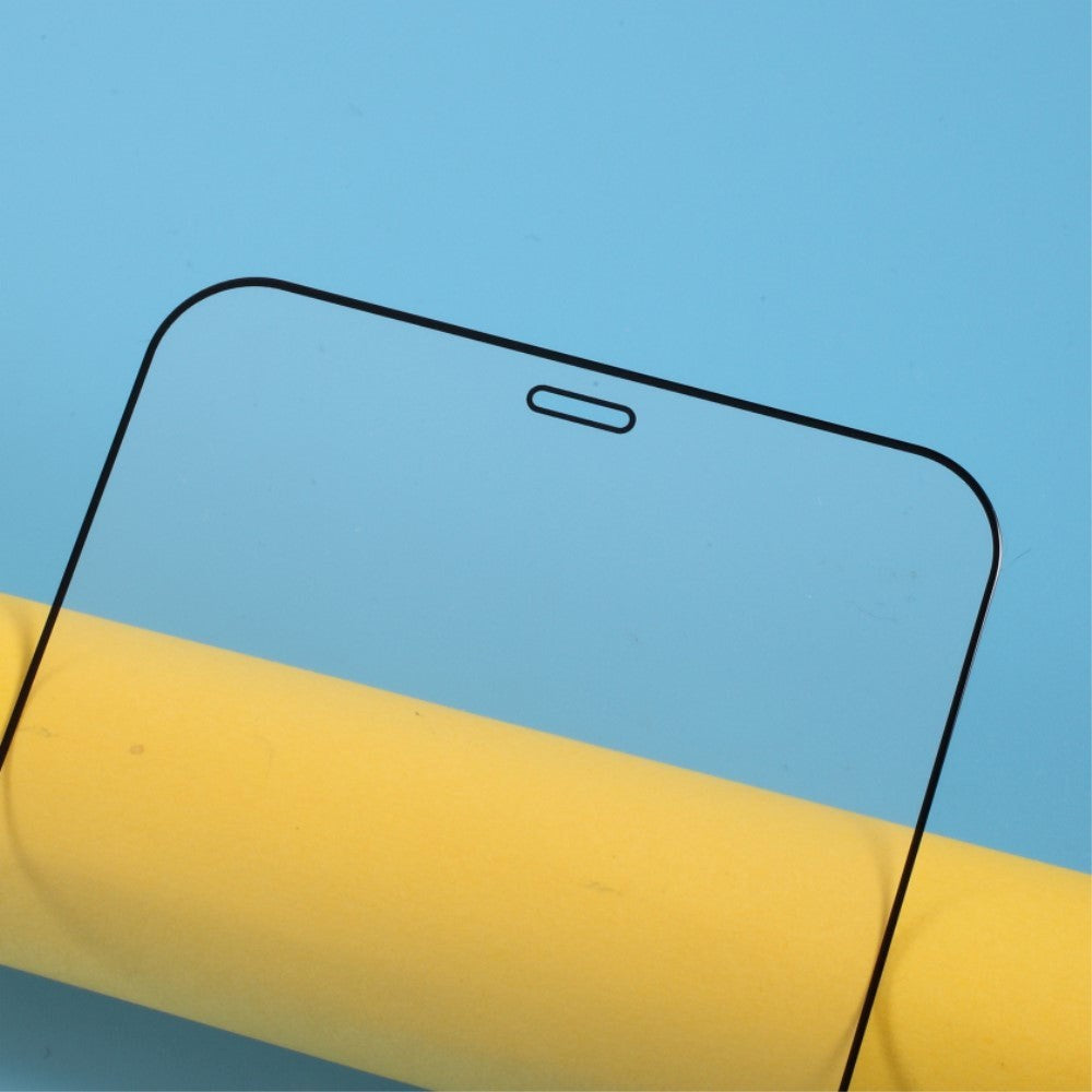 iPhone 12 / 12 Pro Hærdet Glas - Case Friendly - Skærmbeskyttelse - Sort