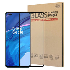 OnePlus Nord / Nord 2 (5G) Hærdet Glas - Case Friendly - Skærmbeskyttelse - Sort Ramme