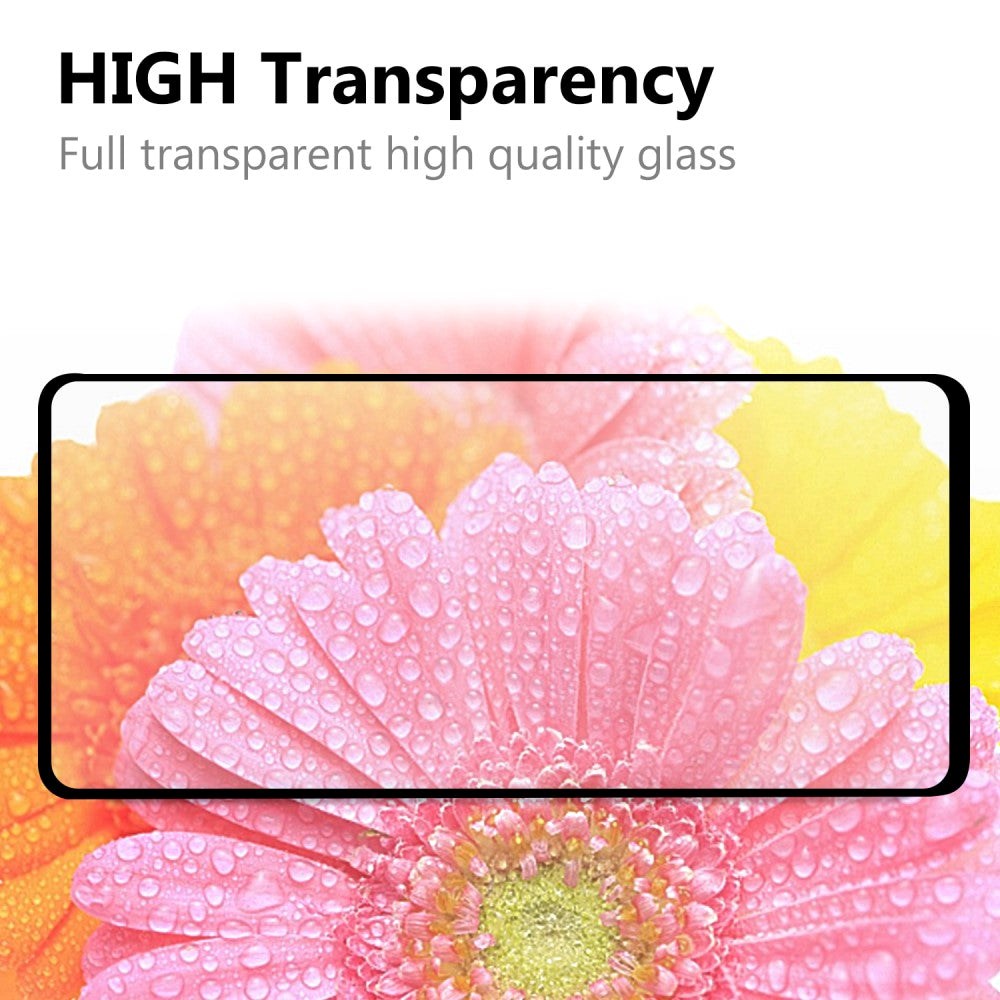 Samsung Galaxy S20 FE / S20 FE (5G) Beskyttelsesglas - Full-Fit - Skærmbeskyttelse - Gennemsigtig m. Sort Kant