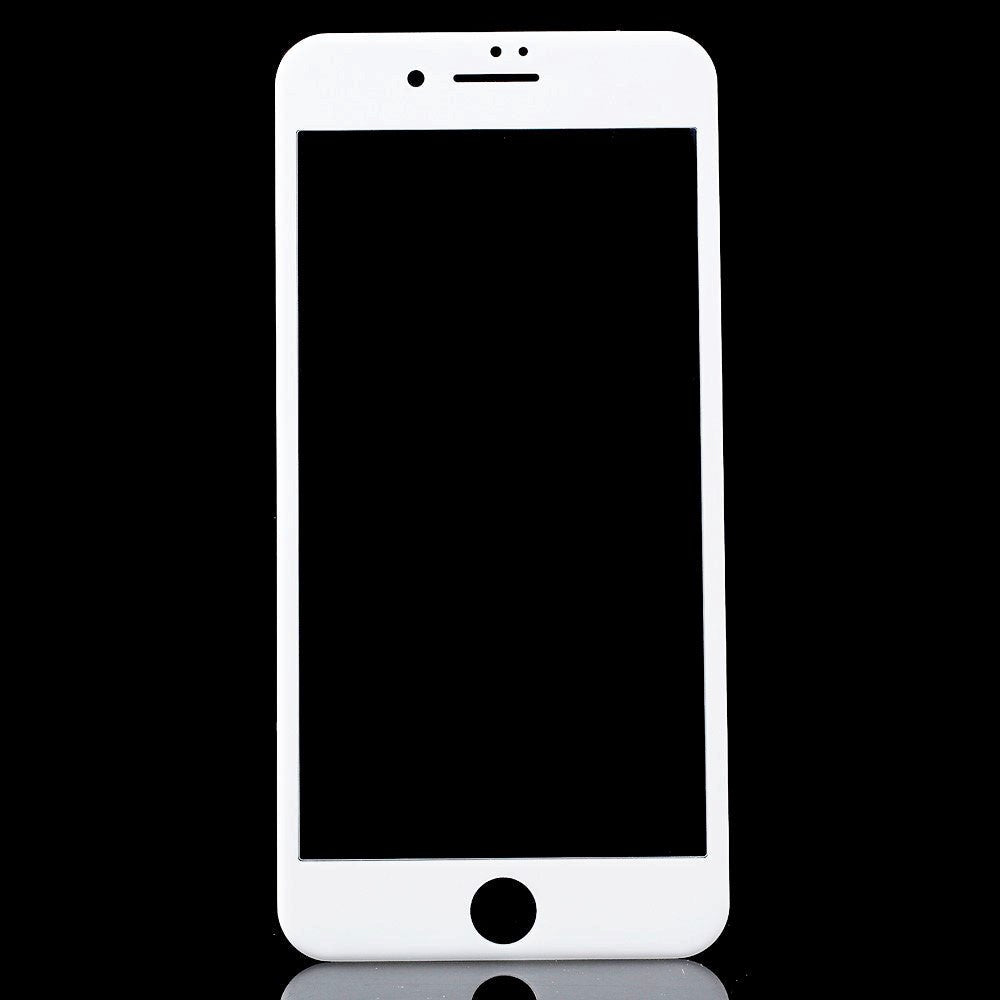 iPhone SE (2022 / 2020) / 8 / 7 Skærmbeskyttelse - Full-Fit - m. Fleksibel Ramme - Hvid