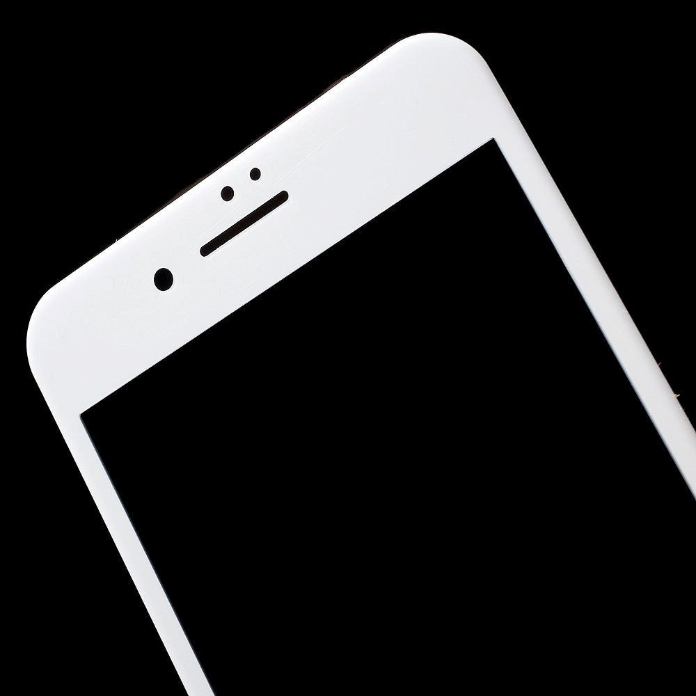 iPhone SE (2022 / 2020) / 8 / 7 Skærmbeskyttelse - Full-Fit - m. Fleksibel Ramme - Hvid
