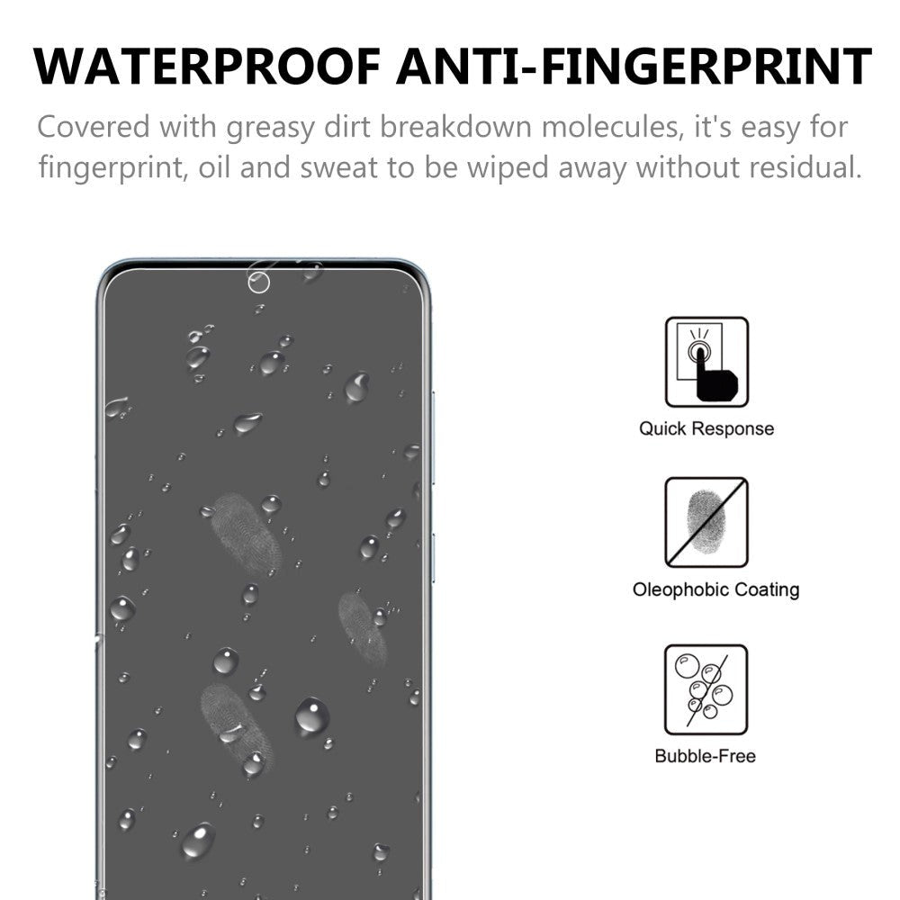 Samsung Galaxy S21 FE (5G) Arc Edge Hærdet Glas - Case Friendly - Skærmbeskyttelse - Gennemsigtig