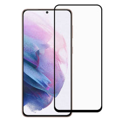Samsung Galaxy S21 FE (5G) Hærdet Glas - Full-fit - Sort Kant