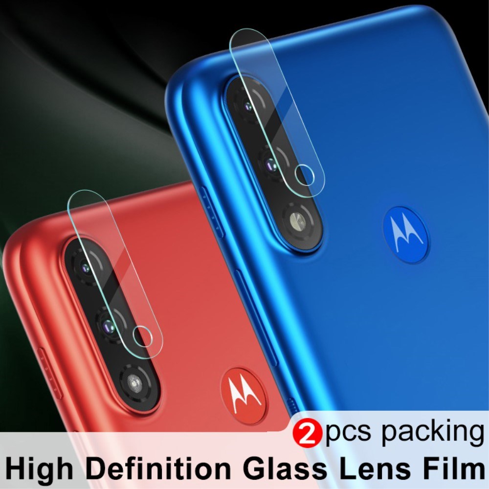 Motorola Moto E7 Power / E7i Power Beskyttelsesglas til Kameralinse - Gennemsigtig - 2 stk.