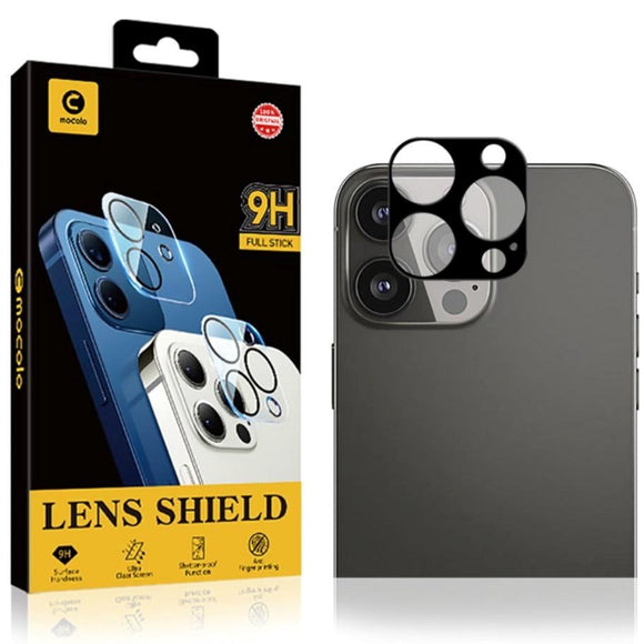iPhone 13 Pro MOCOLO Beskyttelsesglas til Kameralinse - Case Friendly - Sort