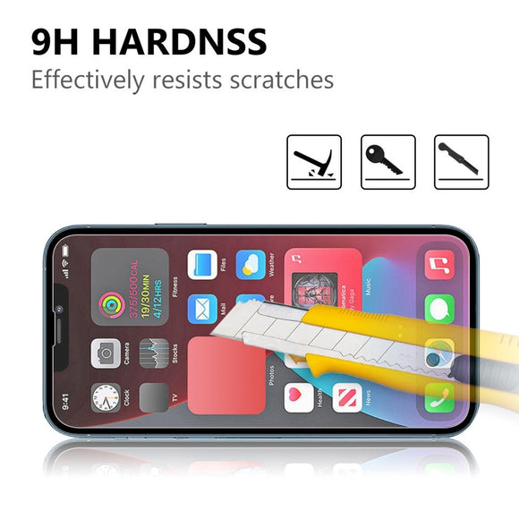 iPhone 14 / 13 / 13 Pro Case Friendly Skærmbeskyttelse - Hærdet Glas - Gennemsigtig