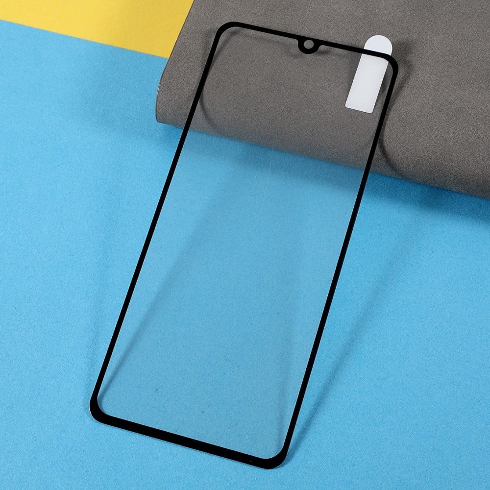 Samsung Galaxy M22 / M32 Hærdet Glas - Full-fit Skærmbeskyttelse - Sort Kant