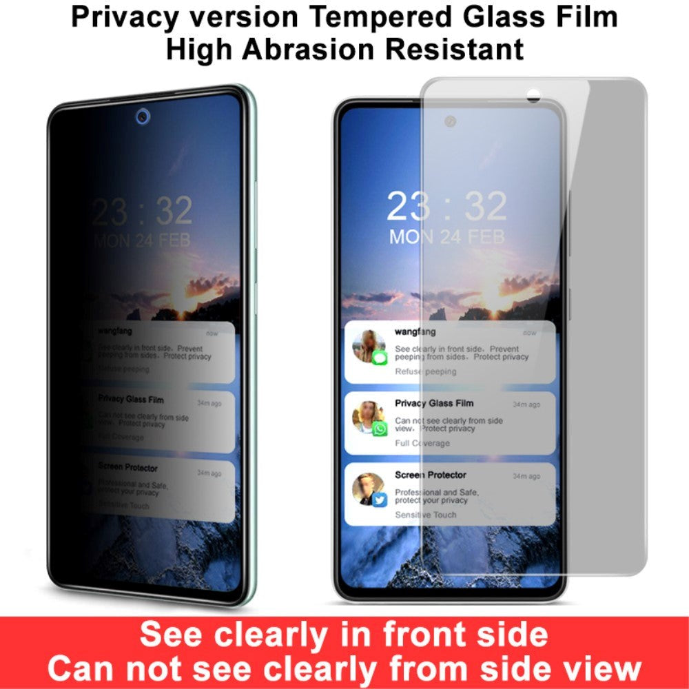 Samsung Galaxy A52s 5G / A52 (4G/5G) Imak Privacy Full Screen Hærdet Glas Skærmbeskyttelse