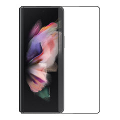 Samsung Galaxy Z Fold3 (5G) Full Fit Hærdet Skærmbeskyttelsesglas - Gennemsigtig / Sort