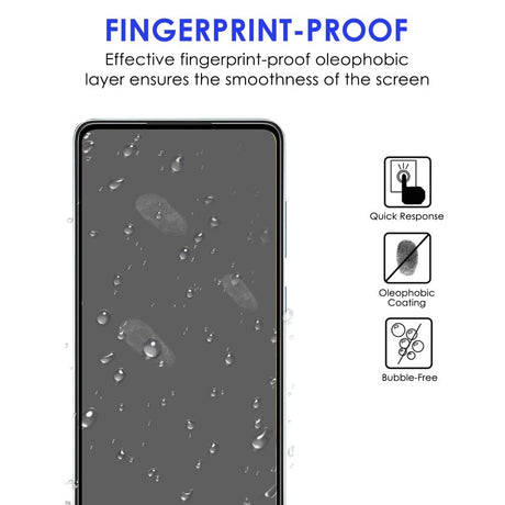 Samsung Galaxy A73 (5G) Hærdet Glas - Full-fit - Sort Kant