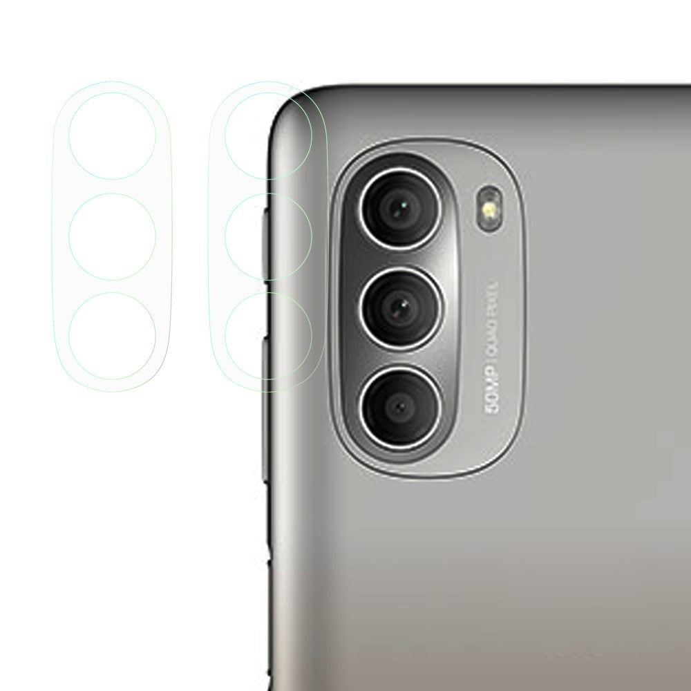Motorola Moto G51 Kameralinse Beskyttelsesglas - 2 Stk. - Gennemsigtig