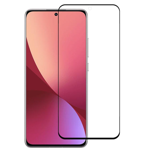 Xiaomi 12 / 12X Full Fit Hærdet Skærmbeskyttelsesglas - Gennemsigtig / Sort